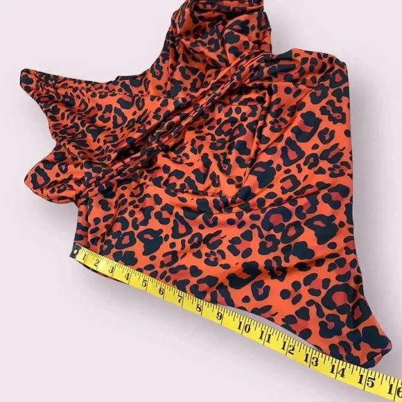 Fashion Nova One Piece Plunging Wrap Around Swimsuit Plus Size 3X Animal Print - Picture 15 of 16